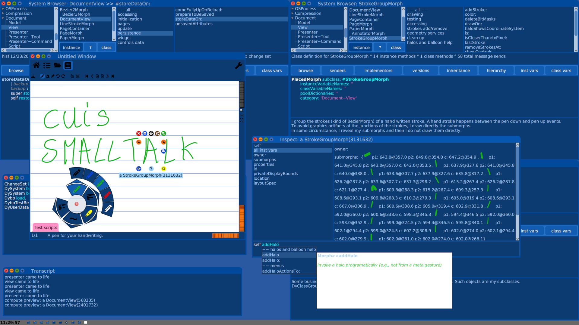 The Cuis Smalltalk development environment